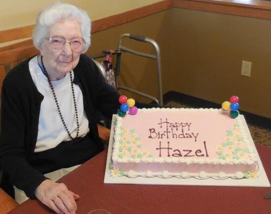 Hazel Senft celebrates her 103rd birthday today!