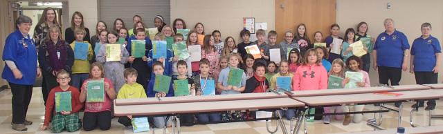 Area 3rd through 5th grade elementary students participated in VFW Essay contest