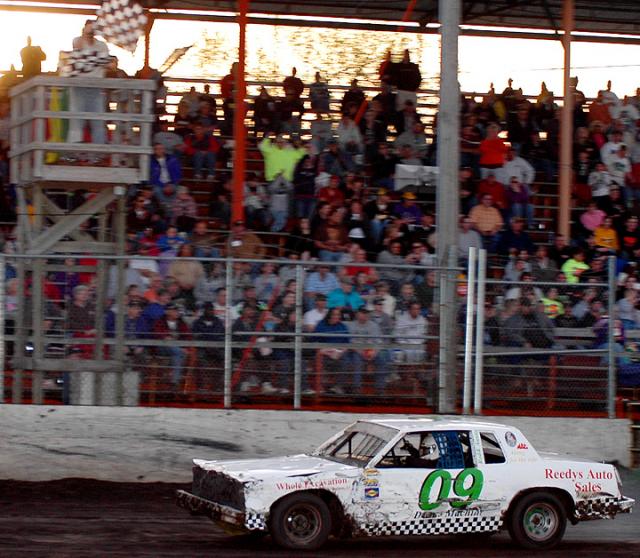 Brad Forbes wins hobby stock feature in Vinton April 18. Photos from Action Track Photograpy.