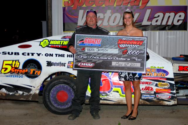 Hawkeye Dirt Tour winner Vern Jackson