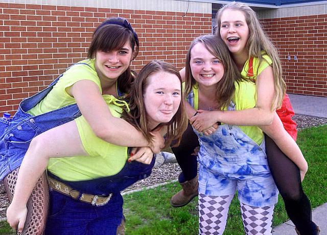 Floriculture team (L-R): Hannah Seitz, Jesscia Alderson, Emily Cashman, Sydney Walker.