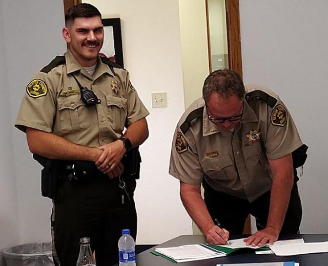 Deputy Tyler Brandt of the Benton County Sheriffs Department will join with Benton Community Schools