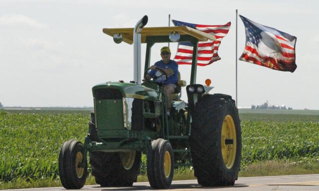 The North Iowa Tractor Ride brought all varieties of tractors for residents to enjoy as they passed