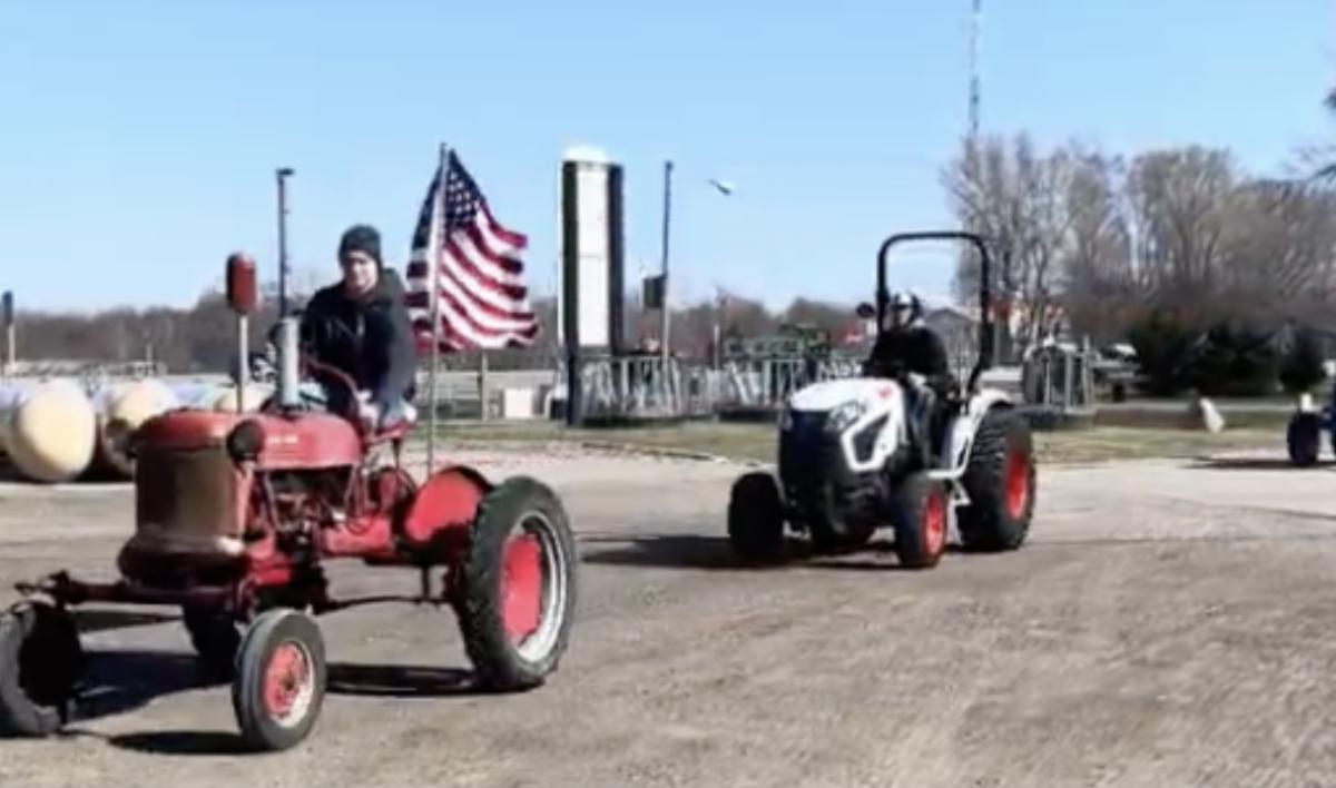 Members Wes McKenna, Jakob Becker, and Ben McGowan pull into TJ Gas.