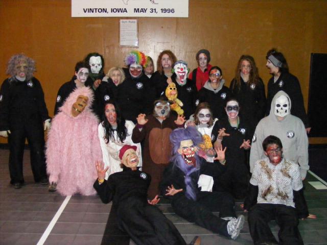 AmeriCorps Team in 2009 that helped out VPRD with the Haunted Hayrack Ride