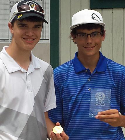 Daniel Janssen (4th) and Tyler Stueck (2nd) medaled at recent Optimist Club golf events.