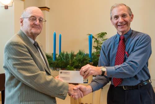 Dave Happel, Head Diving Coach of Vinton's Aquatic Club, George Bauer, Congregation Council Member
