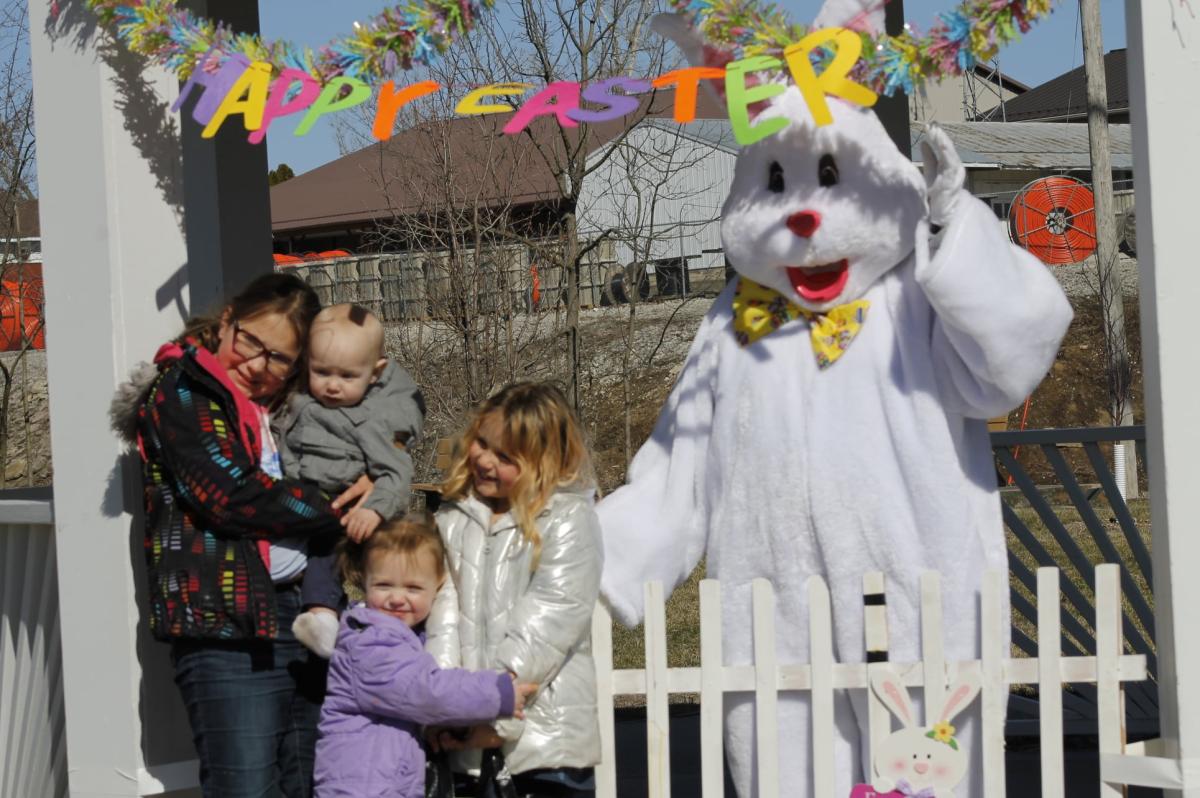 Shellsburg children welcomed the Easter Bunny this past weekend