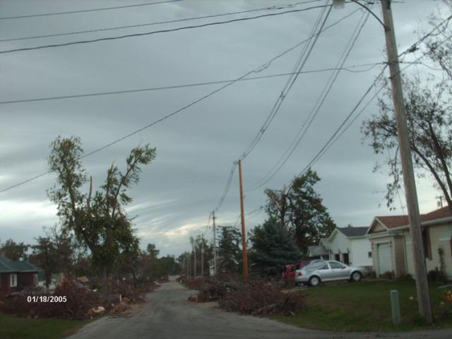 Looking North on F Ave.