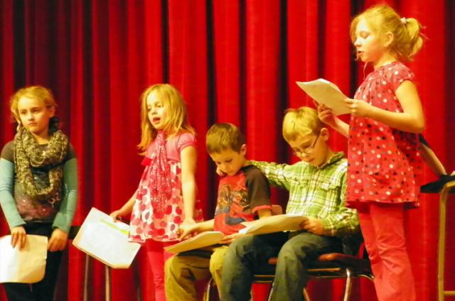 The boy who stuttered....this story tells how his classmates helped him tell a story.
