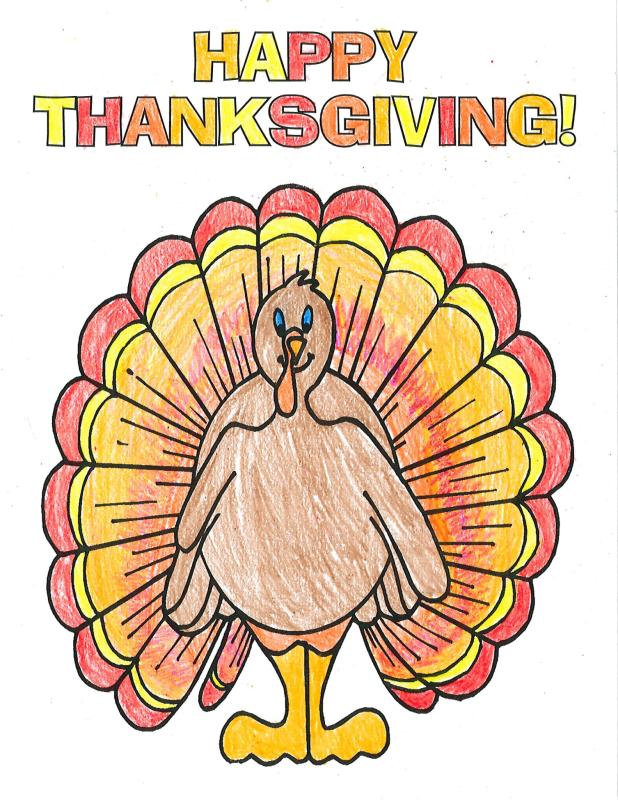 VPRD Announce Turkey Coloring Contest Winners