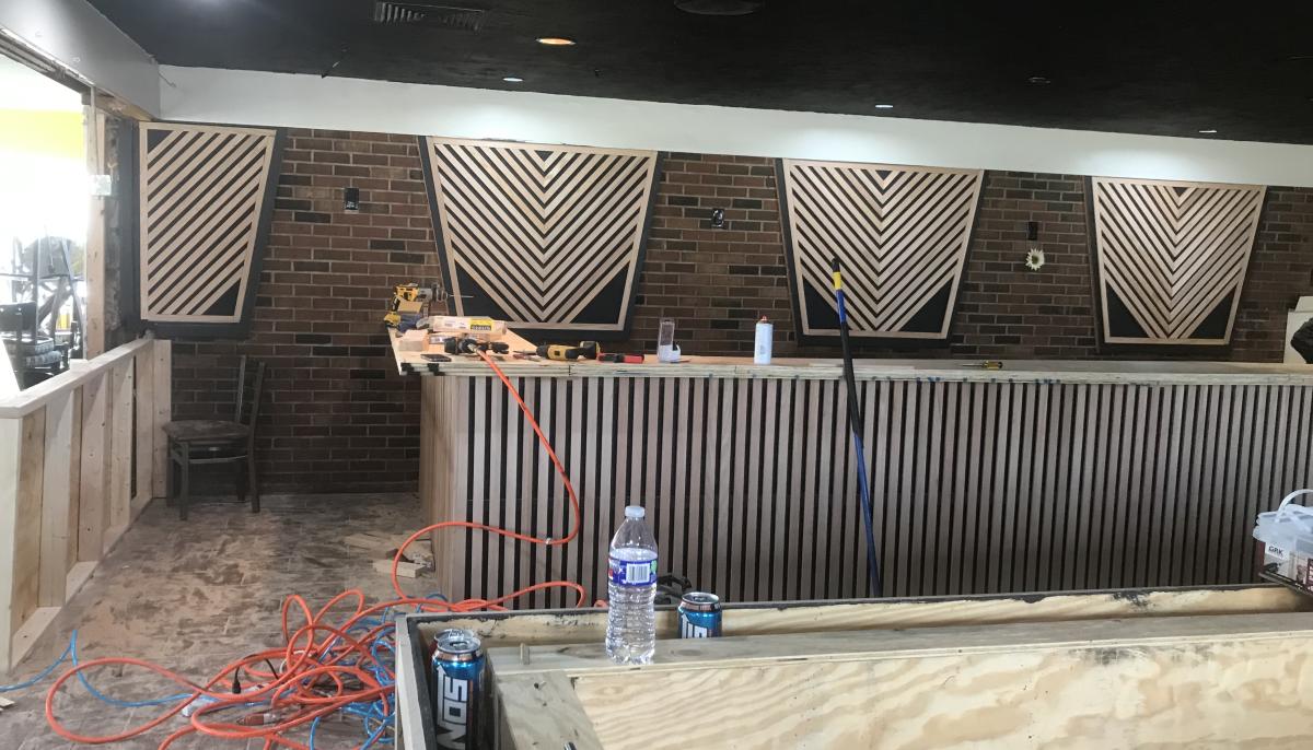 A little of the progress that has been made inside the new Tequilero restaurant!