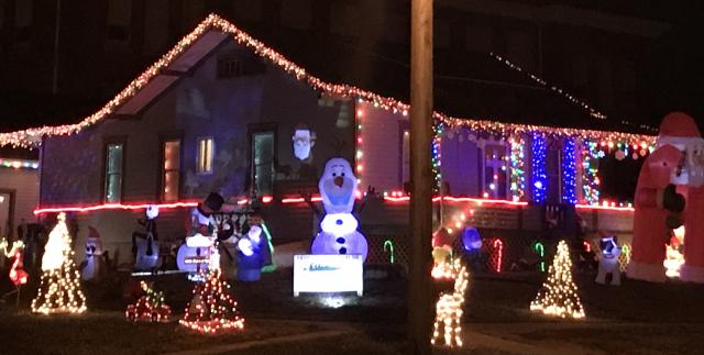 Take a tour of the various light displays across town. Here is part of the Dulin display.