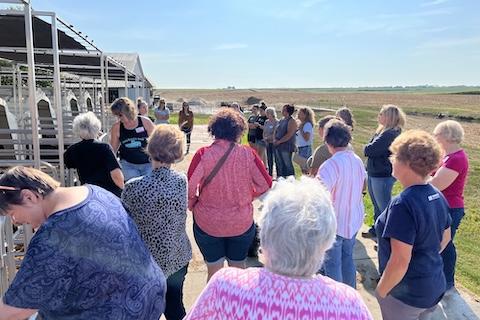 Group of women attending the 2024 Women in Ag Farm Crawl Group of women attending the 2024 women in ag farm crawl For more information about this release, contact: Rebecca Vittetoe Extension Field Agronomist rka8@iastate.edu Access ISU Extension and