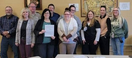 Staff of the Riverview Center visited Benton County to being awareness to April as Sexual Assault Awareness Month