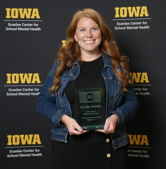 Natalie Nesbitt, 2024 Iowa School Mental Health Hero