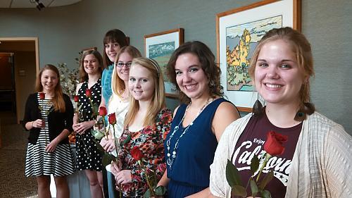 Katherine Dick, left, was among 10 new National Historical Honor Society Phi Alpha Theta inductees.
