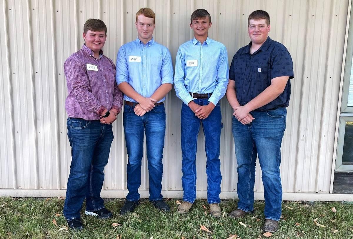 State Dairy Cattle Judging Team: Will McKenna, Wes McKenna, Kade Sutton, Andrew Pingenot
