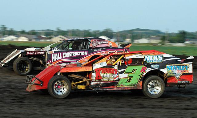 Danny Dvorak won the Sports Mod feature Sunday in Vinton.