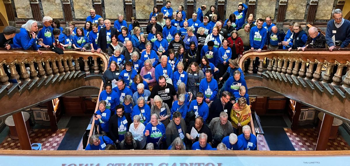 Individuals from the Lutheran Services in Iowa visited in Des Moines and shared the work they are doing for our state.