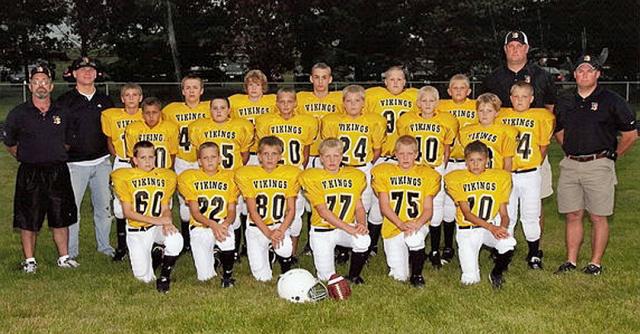 The sixth grade Viking Gold team is 10-2 over two years, playing larger teams.