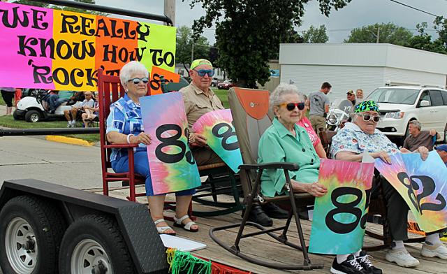 Rockin' the 80s, in a different sense of the word; PIP parade participants rode on Saturday.