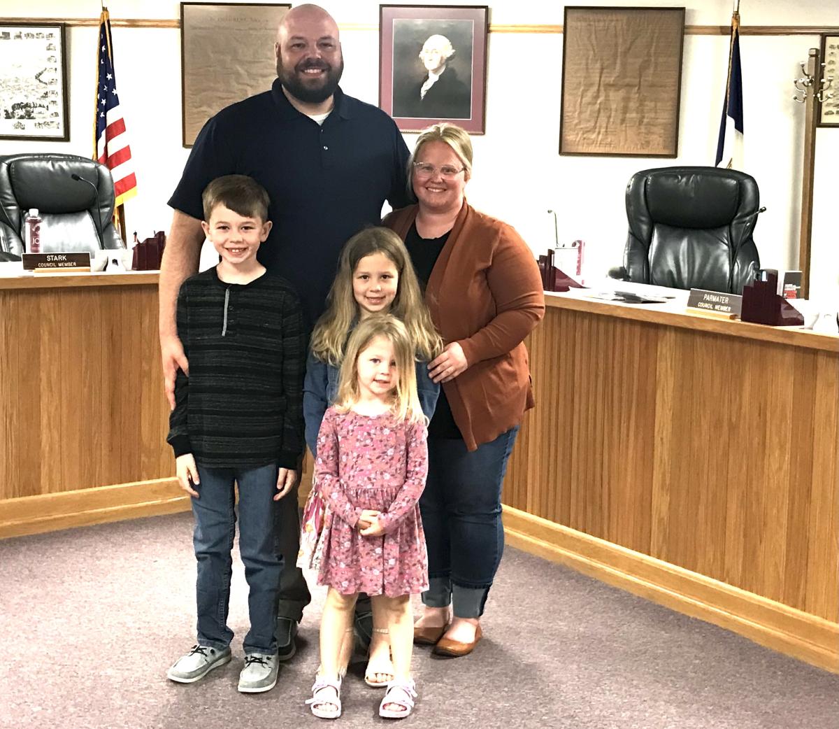 The Recker family came to support the new 4th Ward Councilman as he was sworn in tonight. Click to read article
