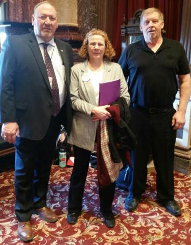 Constituents from Iowa County, Denise Leubka and James Johnson
