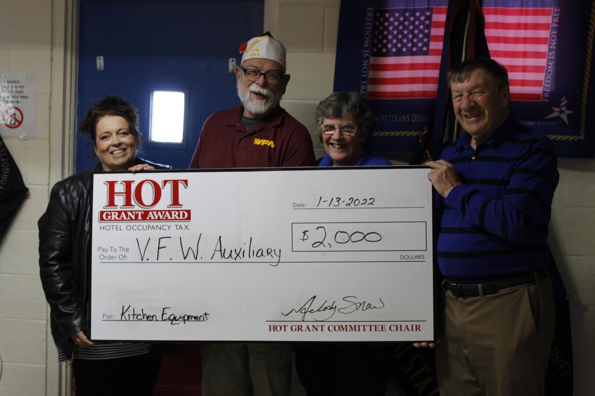 Veterans of Foreign Wars receive grants to assist Post #8884