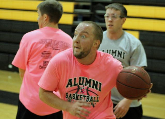 AJ Wygle, now an assistant VS coach, played for the Pink Team.