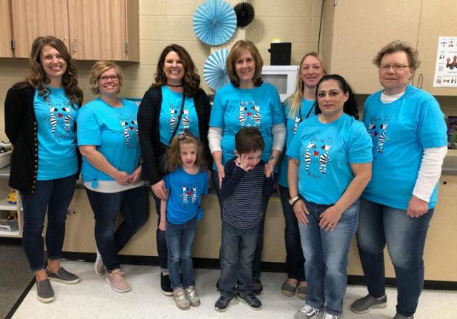 Tilford Elementary shows their stripes for Aimsley on Rare Disease Day