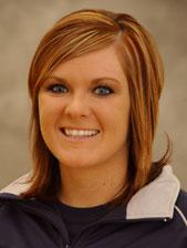Alexa Francois' favorite pic of herself is her volleyball mug shot; she earned honors at Mt. Mercy.