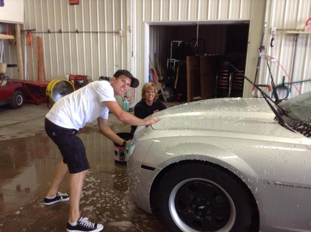 Annette Merchant's fund-raising car wash raised more than $700 to fight leukemia.