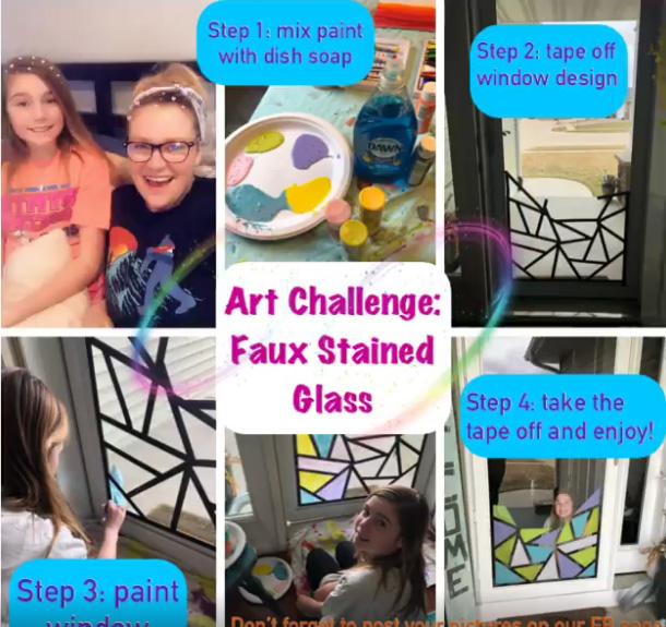 Taking art class online, Vinton Shellsburg Elementary shows us how to have fun and be creative
