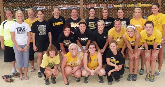 Vikette alumni gathered together to play softball again on Friday.