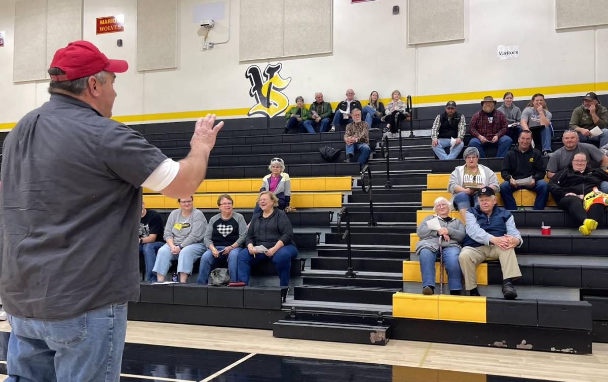 The auctioneer kept the night moving with 44 members participating!