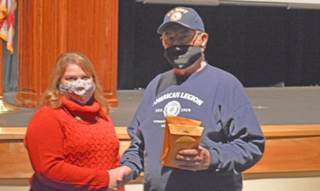 Sweats for Vets raised $1,937 donatint it to the Vinton Legion as part of the Veteran Assembly