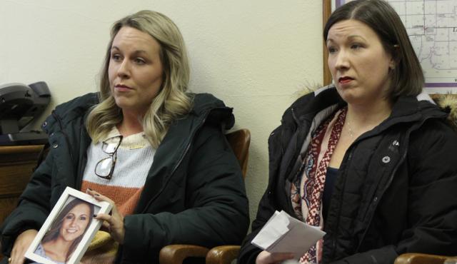 Sisters of Baylee Hess who was lost in an accident spoke to the Supervisors finding support