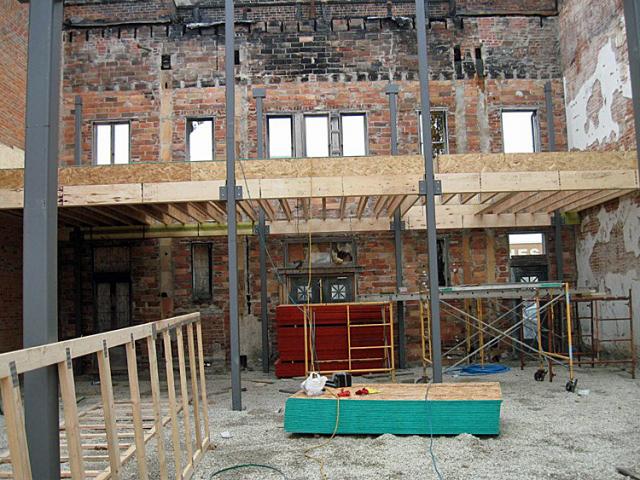 Gary and Joan Dvorak have turned the ruins of the Legion building into Cafe de Klos.