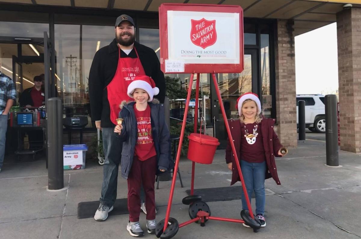 Saturday's bell ringers were Wes Recker along with Lincoln and Lowen. Click to read article