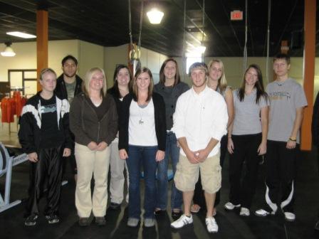VS student Devon Ankney was among recent job shadowers at Fit 2 Live Gym in Iowa City..