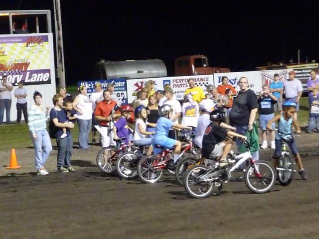 1st Autism Awareness Night and bicycle races took place August 29 at the Benton County Speedway