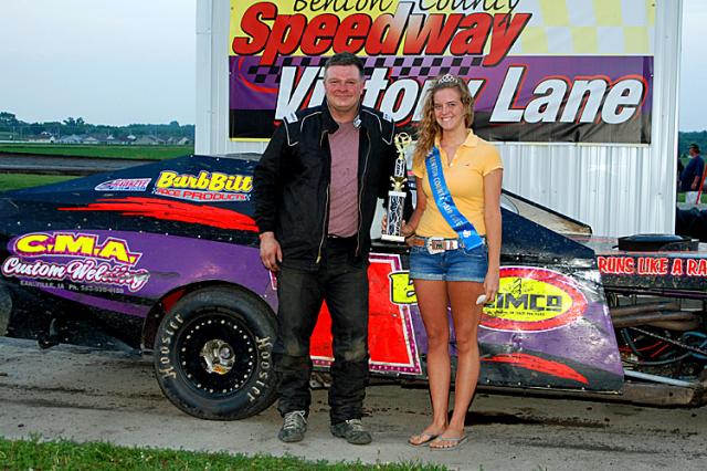 Mike Burbridge won the Modifieds Feature Sunday, June 5.