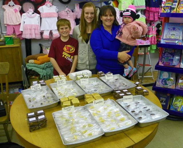 Holiday Open House: Julie Pladsen and her family offered fudge at Henkle Creek.