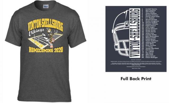 Commemorative Homecoming shirts are available through Cameron's order by Friday!