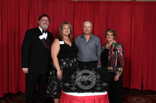 Merv Chandler of Vinton was awarded for his successful racing season at IMCA event.