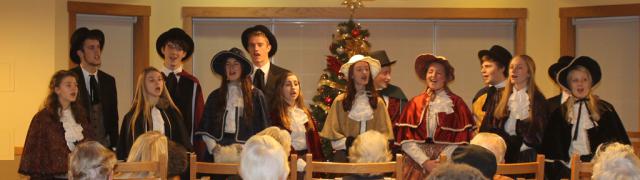 Union Carolers entertain residents at Windsor Manor