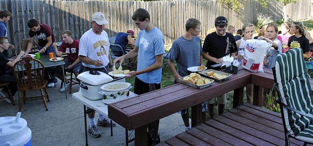 Cross Country runners enjoyed a picnic the night before their first contest of the season.