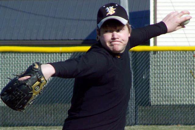 Kody Seaton pitches during the VS opener in Cornhuskers League.