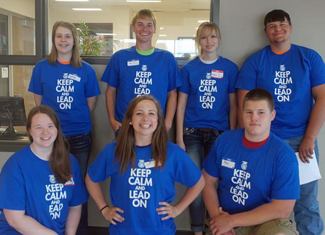 VS FFA officers pose for a group photo at the COLT event.
